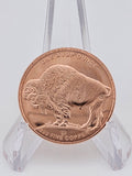 1 oz .999 copper frontier Mint Buffalo Indian design