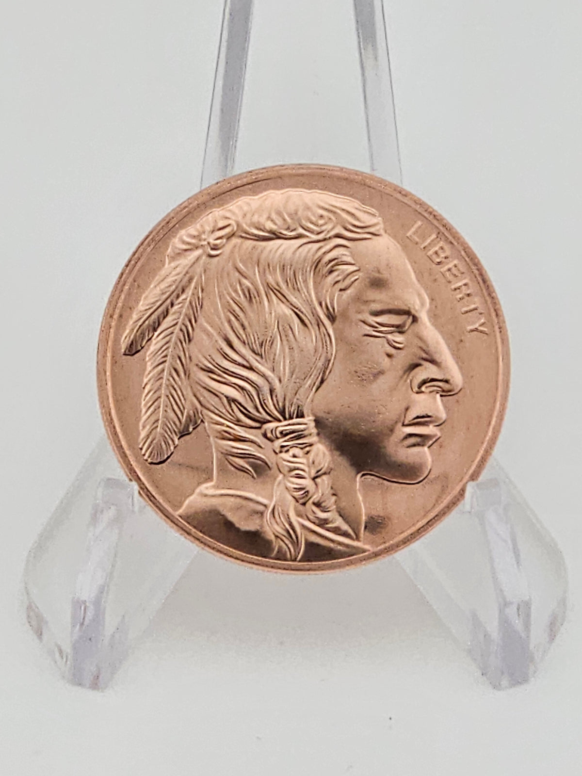 1 oz .999 copper frontier Mint Buffalo Indian design