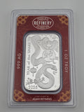 2025 ASAHI YEAR OF THE SNAKE 1 OZ .999 FINE SILVER BAR SEALED